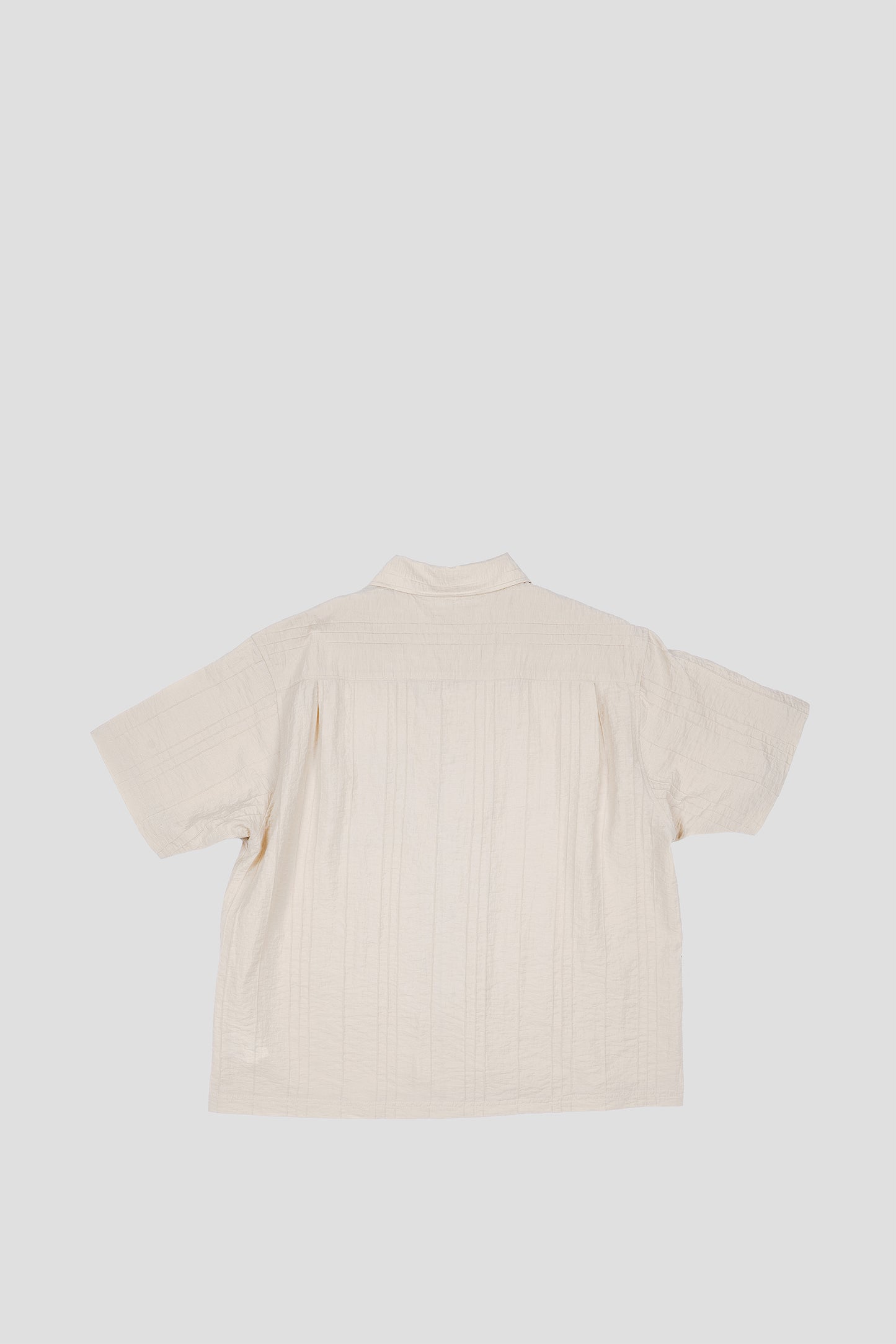 STUSSY PLEATED TEXTURED SHIRT TAN