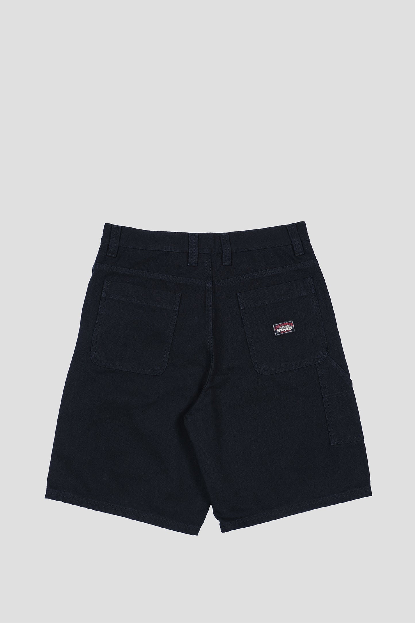 STUSSY WORK SHORT WASHED CANVAS BLACK