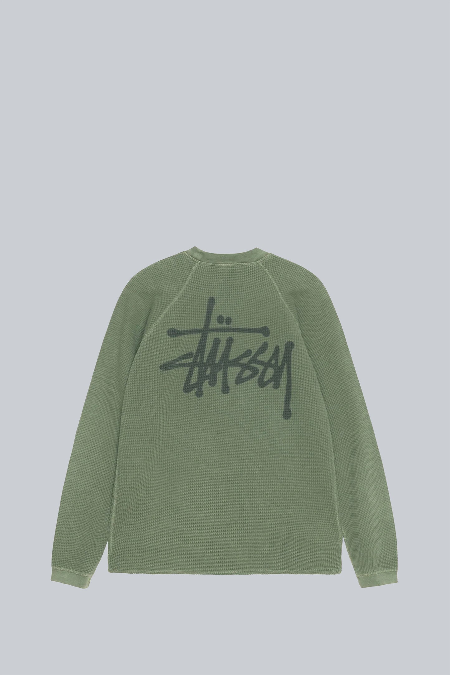 STUSSY RAGLAN THERMAL LONGSLEEVE SAGE