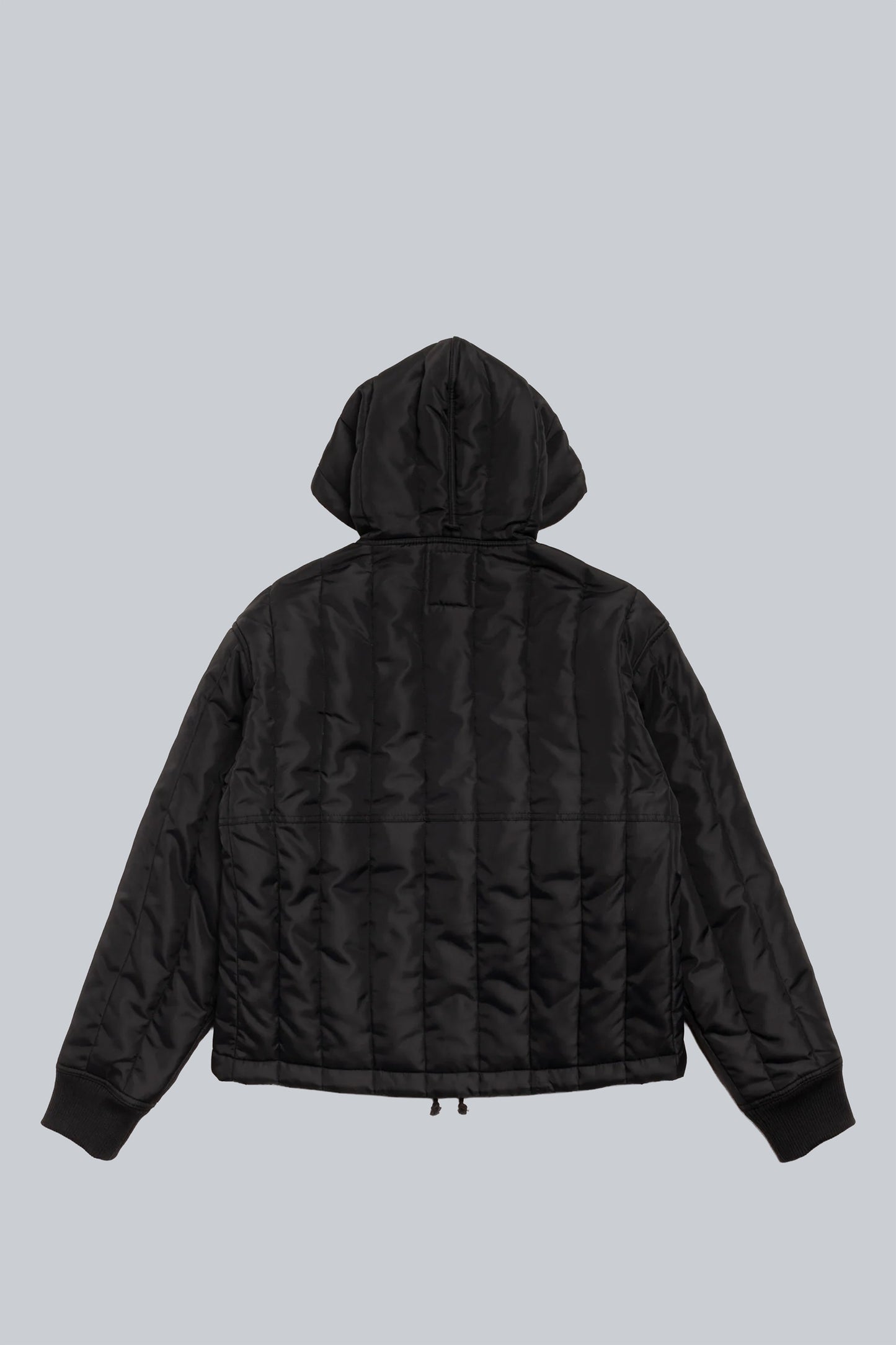 STUSSY WORK JACKET QUILTED NYLON BLACK