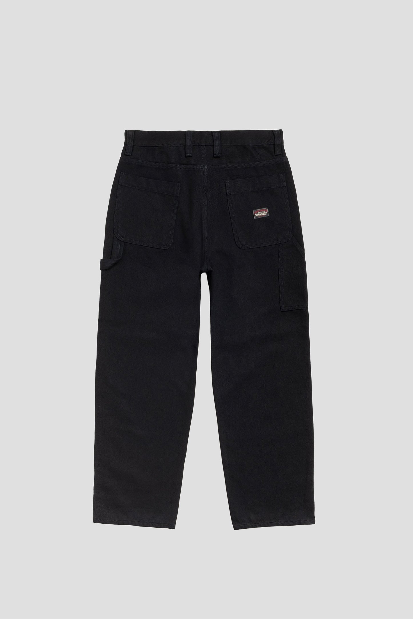 STUSSY COTTON CANVAS CARPENTER PANT BLACK