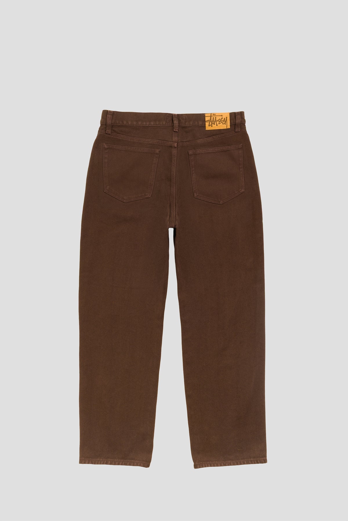 STUSSY BIG OL JEANS CHEVRON BROWN