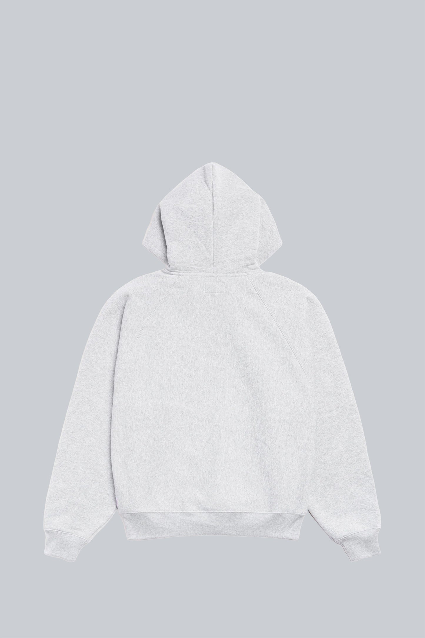 STUSSY RAGLAN RELAXED ZIP UP HOOD ASH HEATHER