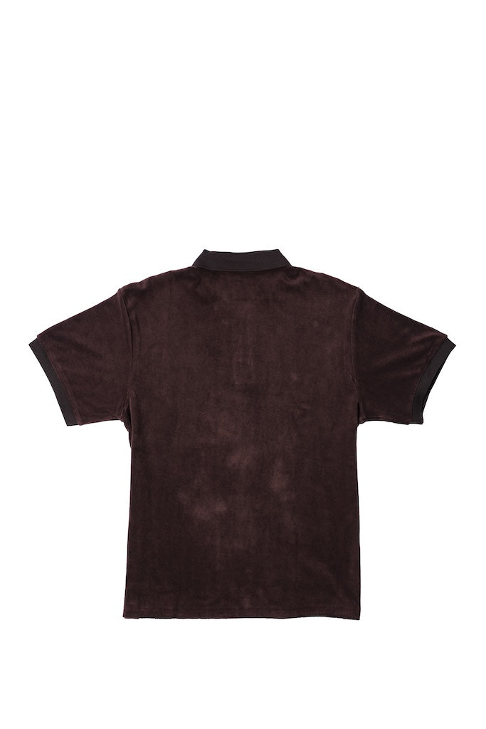 METALWOOD MEDIEVAL TERRY POLO DARK CHOCOLATE
