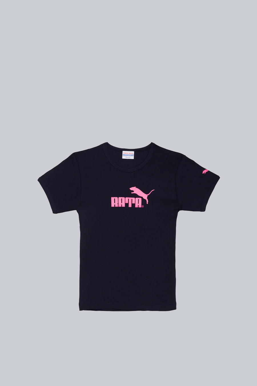 STRAY RATS RATA WOMEN'S BABY TEE NAVY