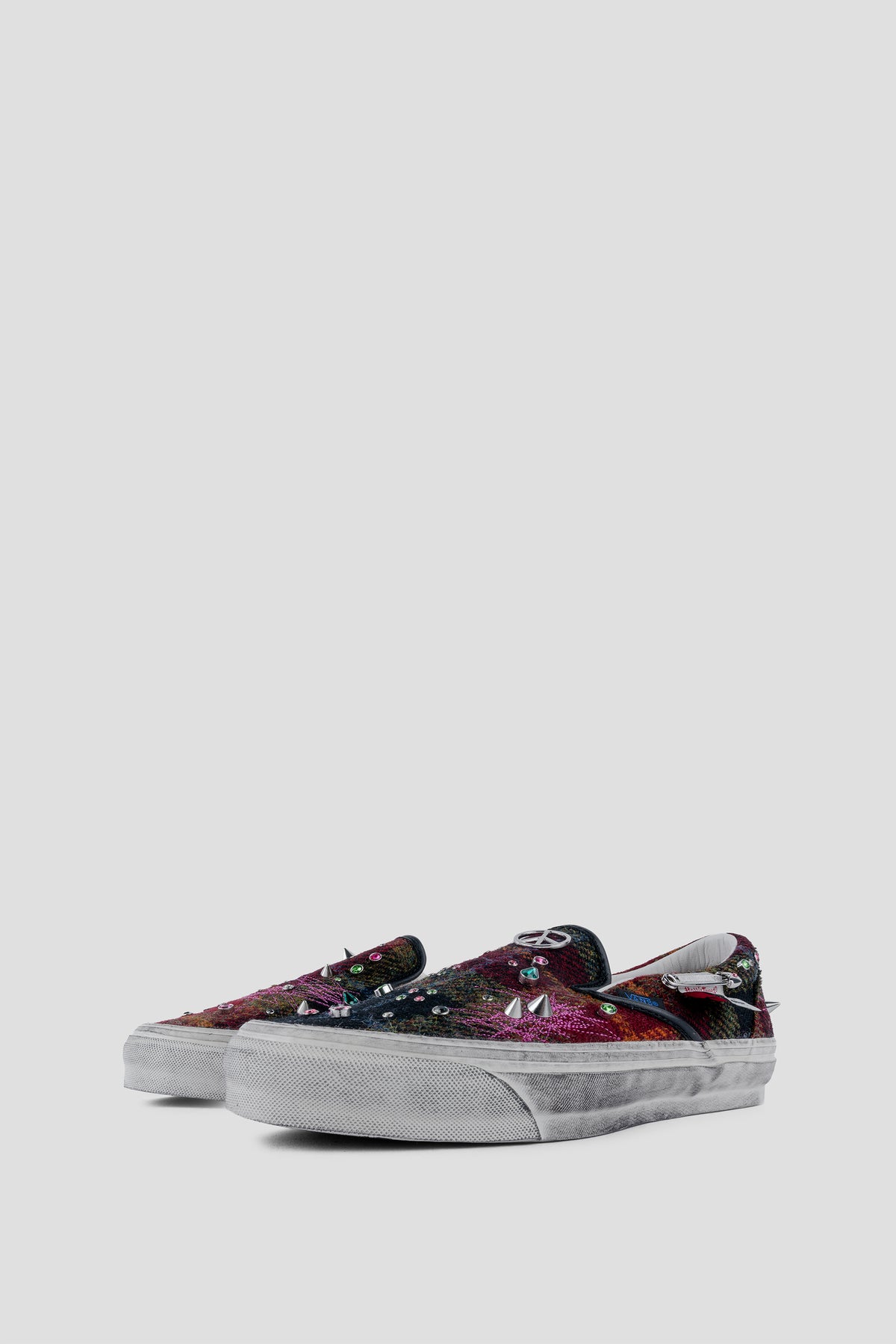 VANS CLASSIC SLIP-ON 98 LX HARRIS TWEED RED MULTI