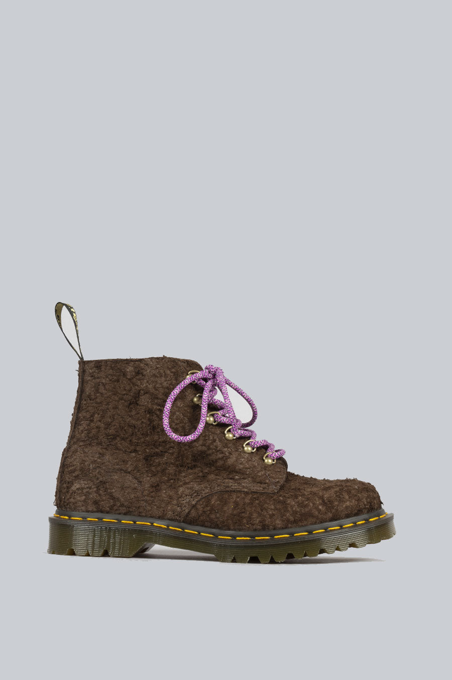 DR MARTENS 101 MADE IN ENGLAND HARDWARE SUEDE ANKLE BOOTS DARK