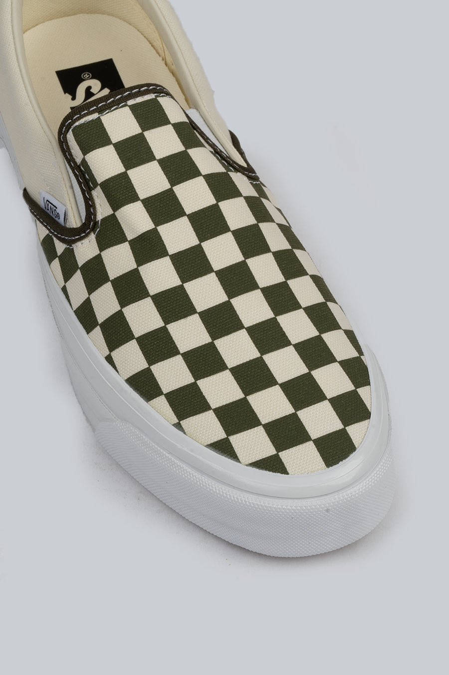 VANS SLIP-ON REISSUE 98 LX CHECKERBOARD GRAPE LEAF