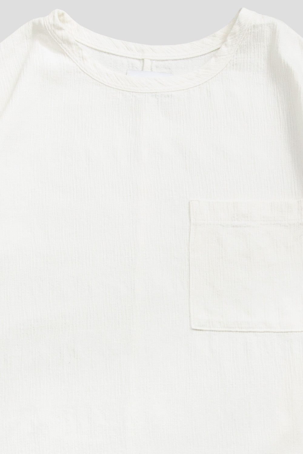 HYMNE TEXTURED WOVEN POCKET SS TSHIRT OFF WHITE - BLENDS