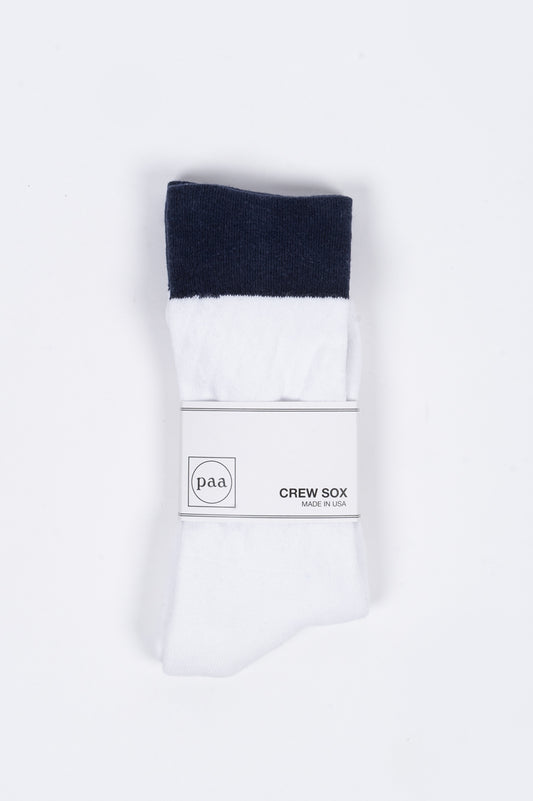HOUSE OF PAA CREW SOX 2.5 WHITE NAVY - BLENDS