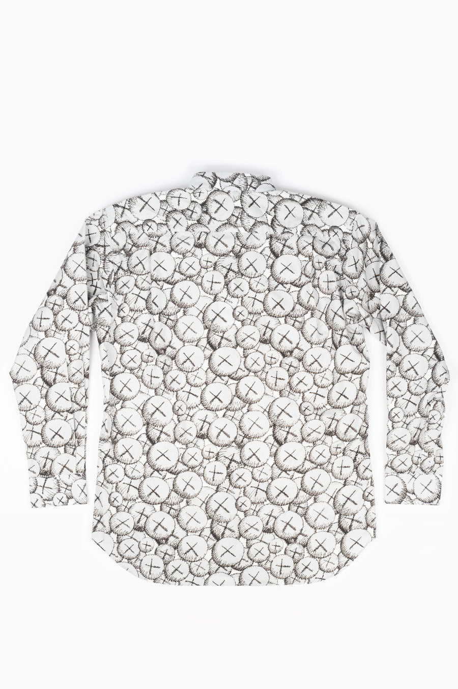 COMME DES GARCONS SHIRT X KAWS PRINT SHIRT WHITE PRINT D
