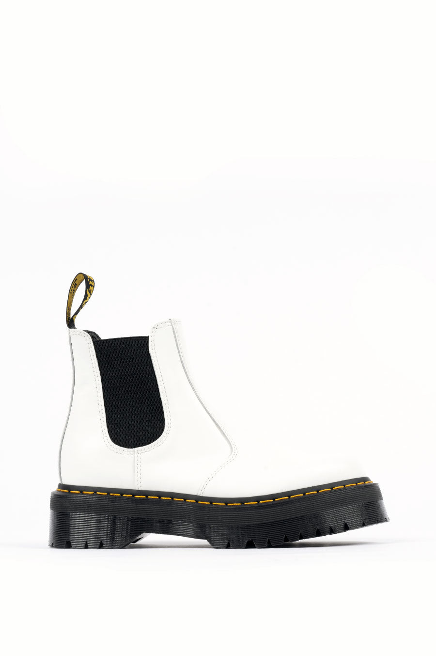 DR MARTENS 2976 QUAD CHELSEA BOOT WHITE SMOOTH