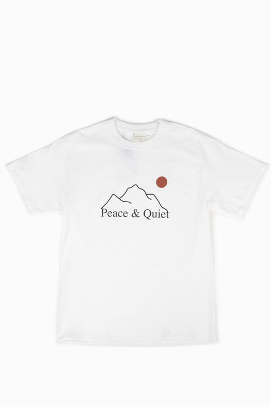 THE MUSEUM OF PEACE AND QUIET L'HORIZION T-SHIRT WHITE