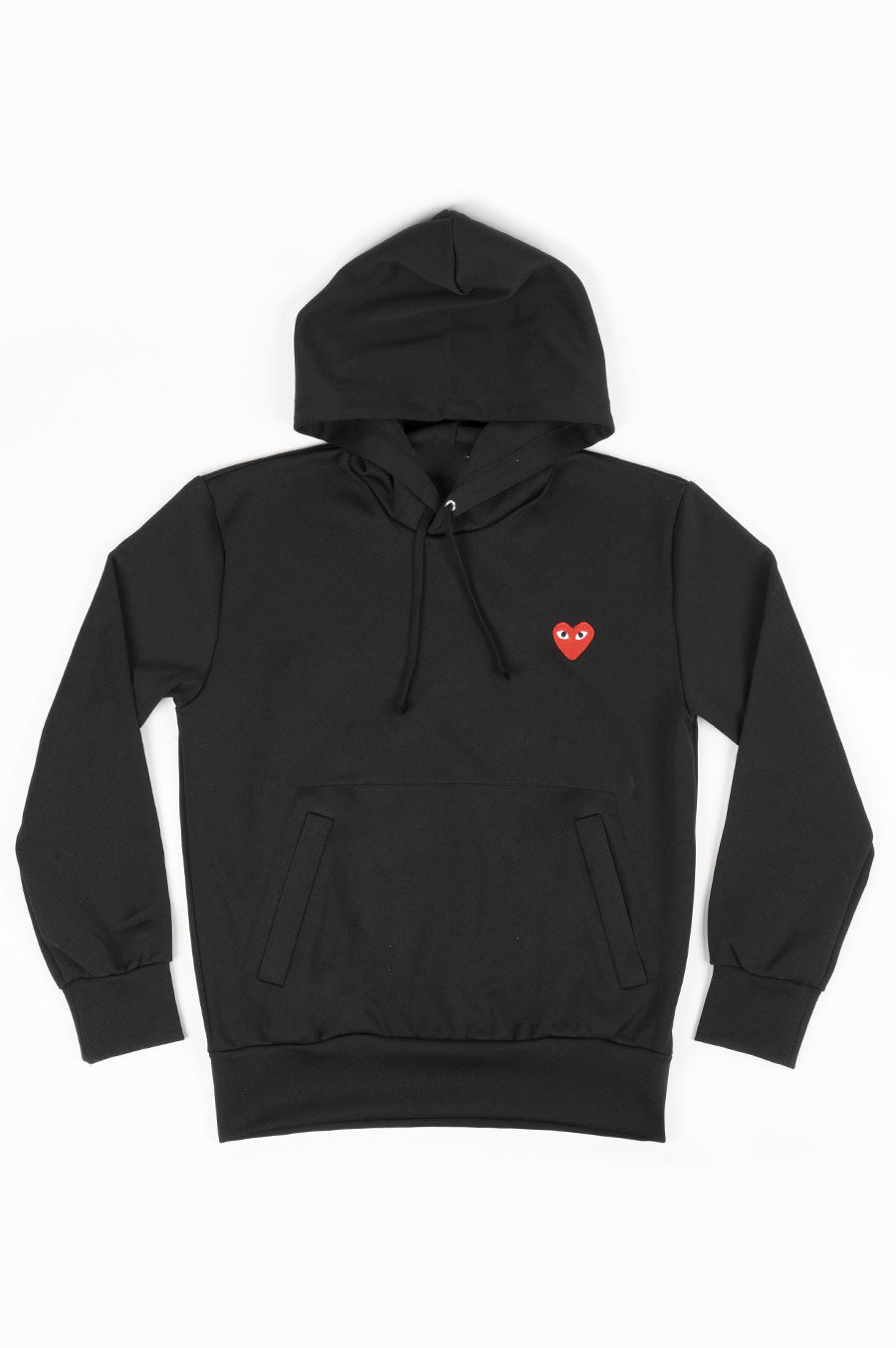 DES GARCONS PLAY RED PULLOVER HOODY BLACK – BLENDS