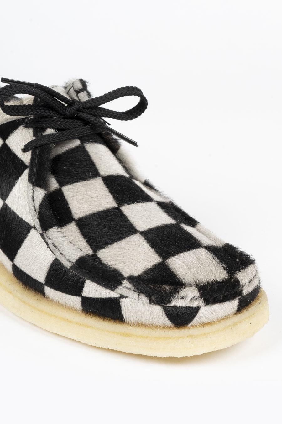 PADMORE & BARNES P204 NAT CREPE BLACK CHECKERBOARD