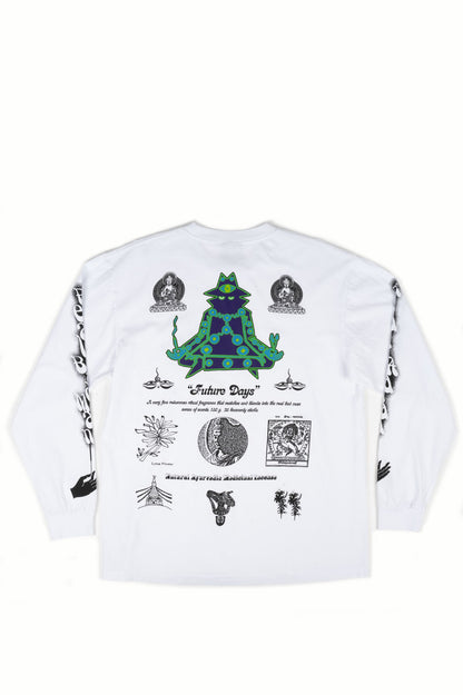 REAL BAD MAN NATURAL FRAGRANCE L/S TEE WHITE