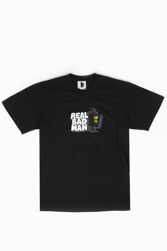 REAL BAD MAN FRONT HITTER SS TEE BLACK