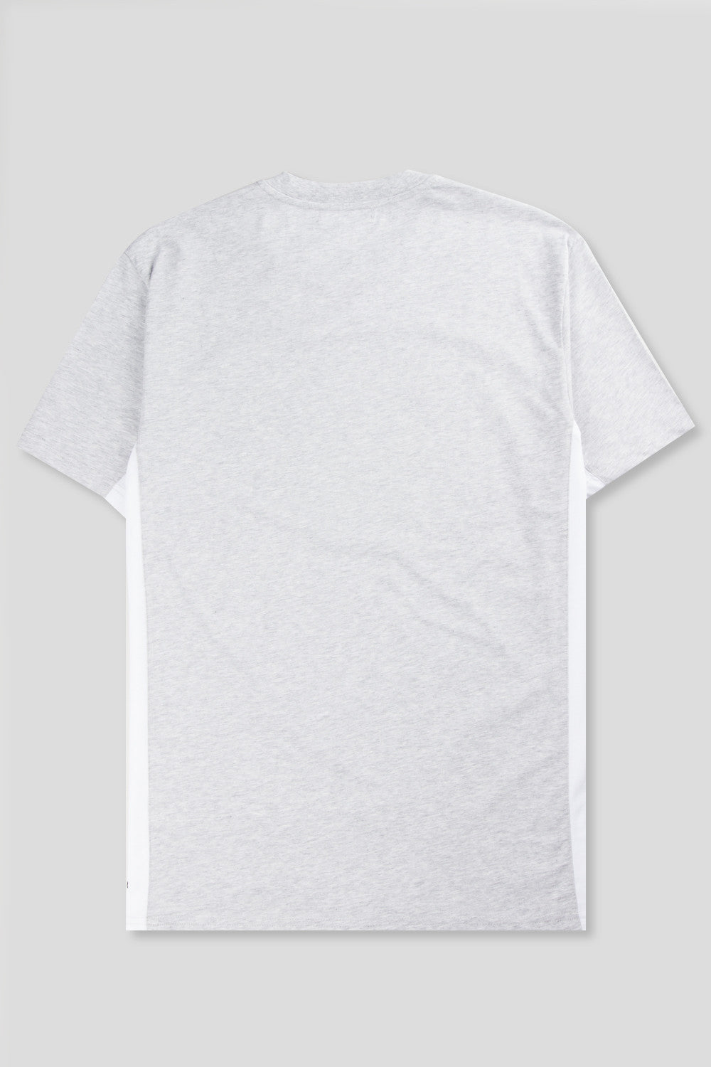 FUTUR RIBS TEE HEATHER GREY WHITE - BLENDS