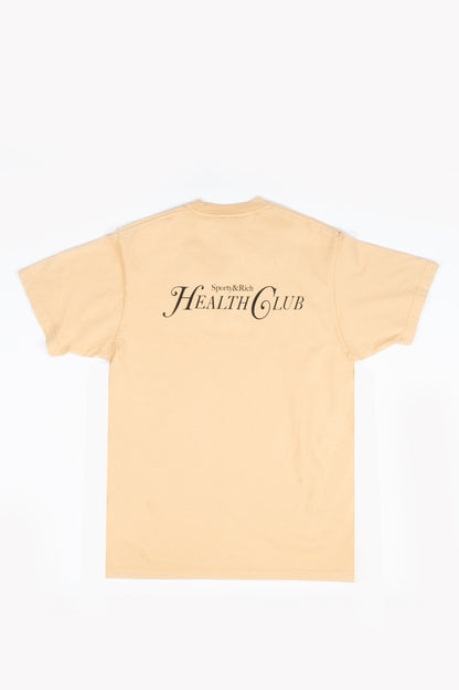 SPORTY AND RICH RIZZOLI T-SHIRT CAMEL