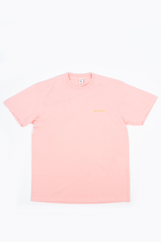 SPORTY AND RICH CLASSIC LOGO T-SHIRT PINK