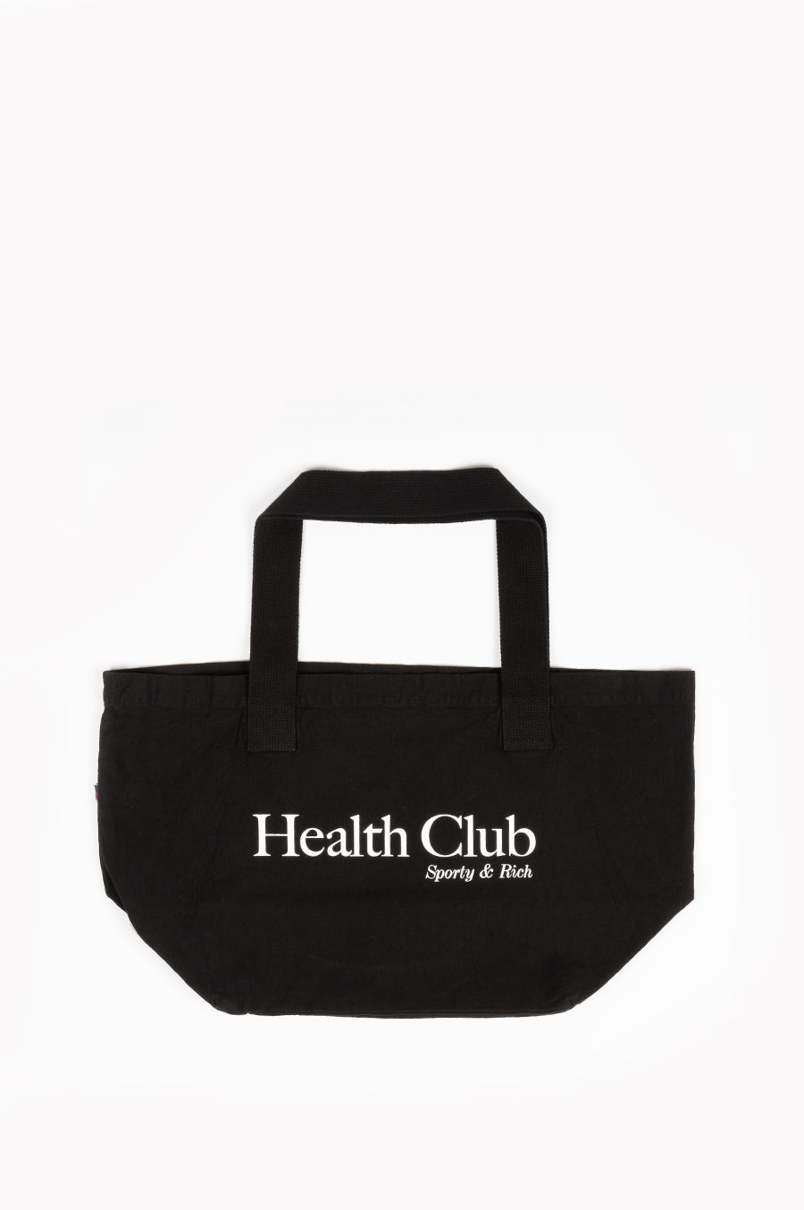 SPORTY AND RICH HEALTH CLUB TOTE BAG BLACK