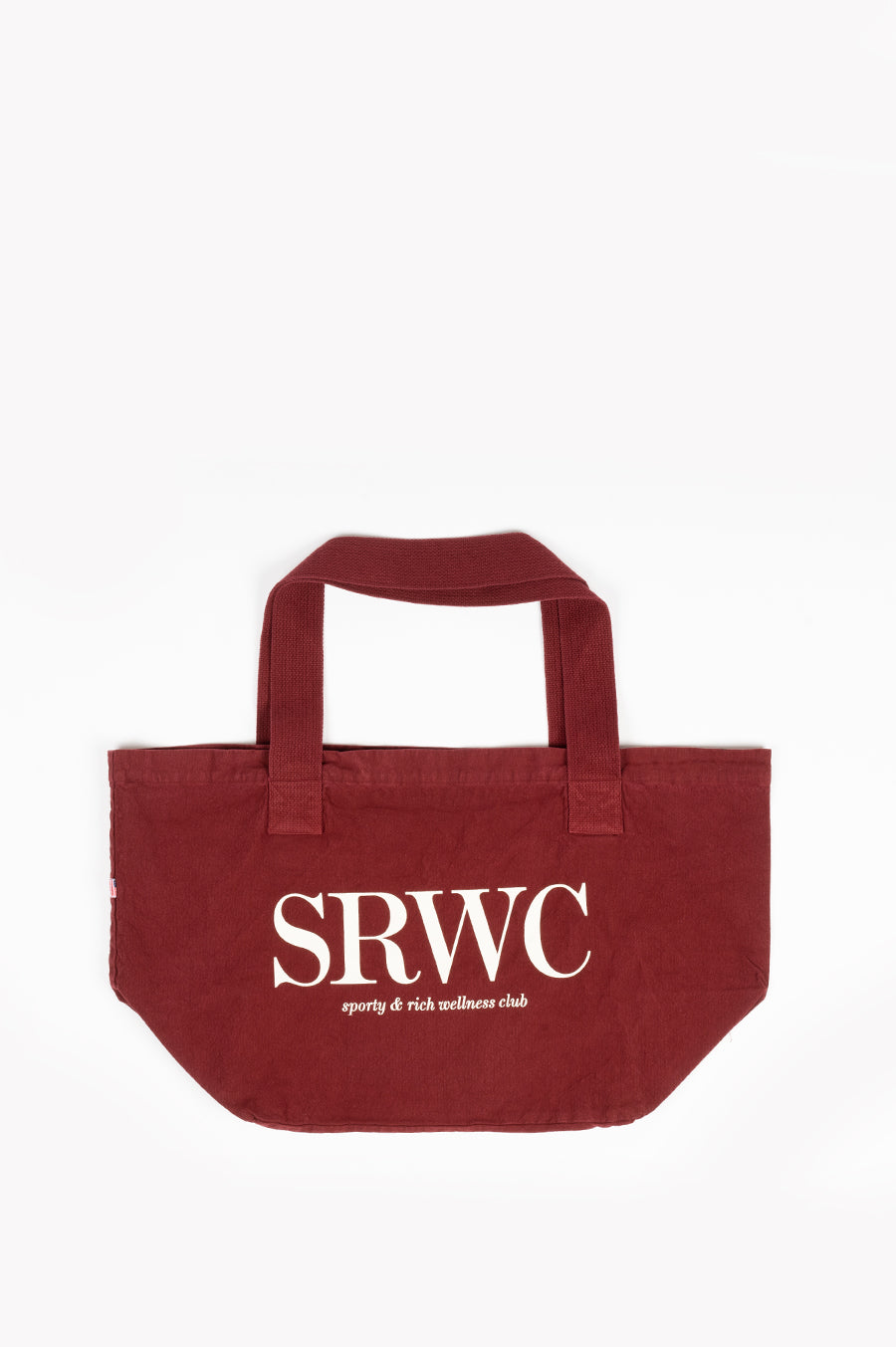 SPORTY AND RICH UPPER EAST SIDE TOTE BAG MERLOT