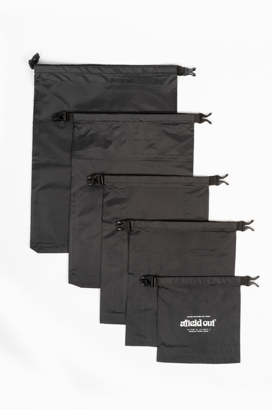AFIELD OUT DRY SACKS 5 PACK BLACK