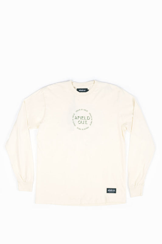 AFIELD OUT PEACE L/S T-SHIRT OFF WHITE