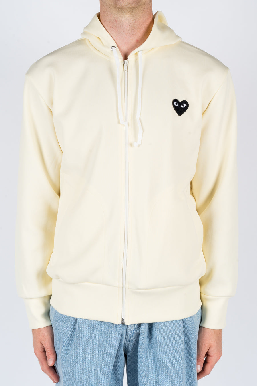 Beige Comme Des Garcons Hoody Buy Comme Des Garcons Play Hooded