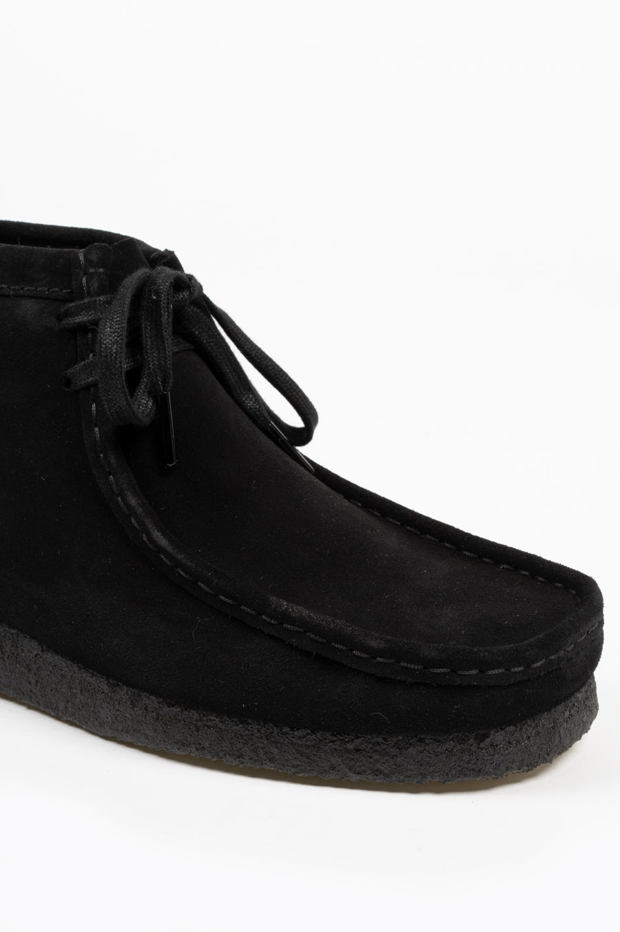 CLARKS WALLABEE BOOT BLACK SUEDE