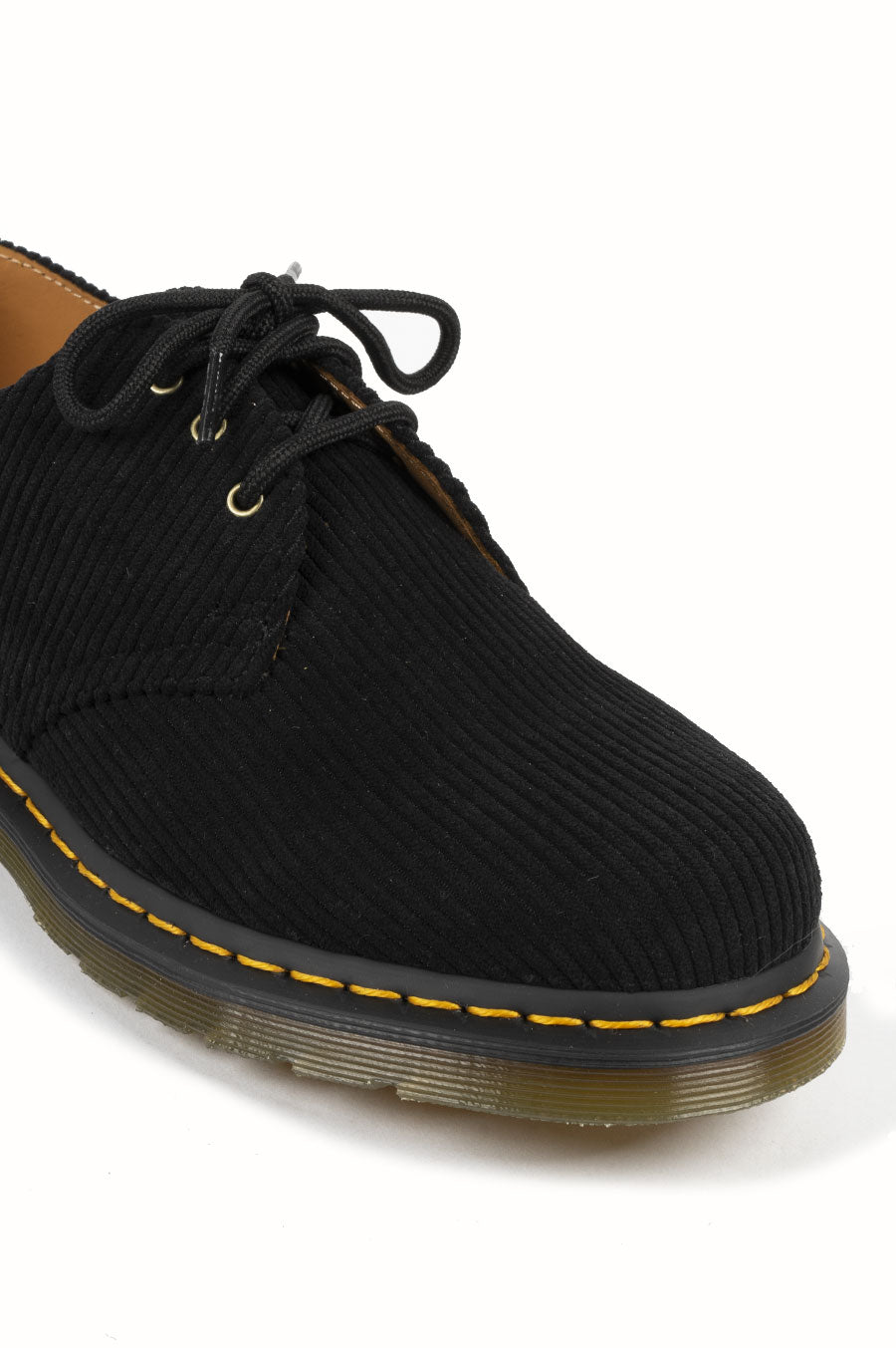 DR MARTENS 1461 BLACK DUCHESS CORDUROY