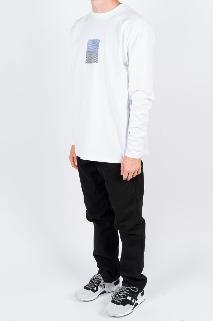 FUTUR MW G FIT CODE LS TEE WHT - BLENDS