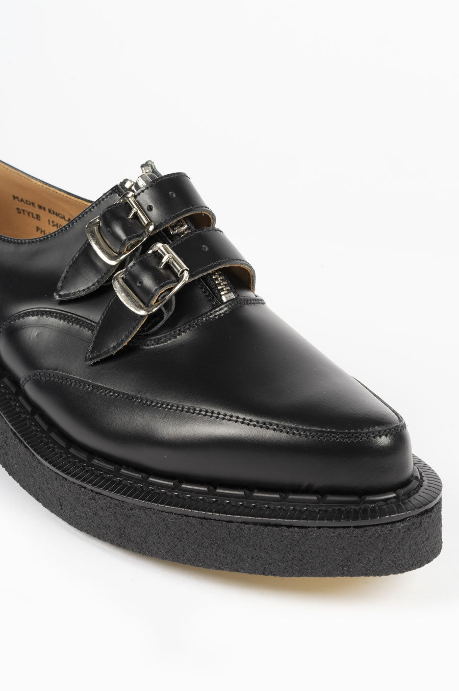 COMME DES GARCONS HOMME PLUS X GEORGE COX BUCKLE CREEPER BLACK