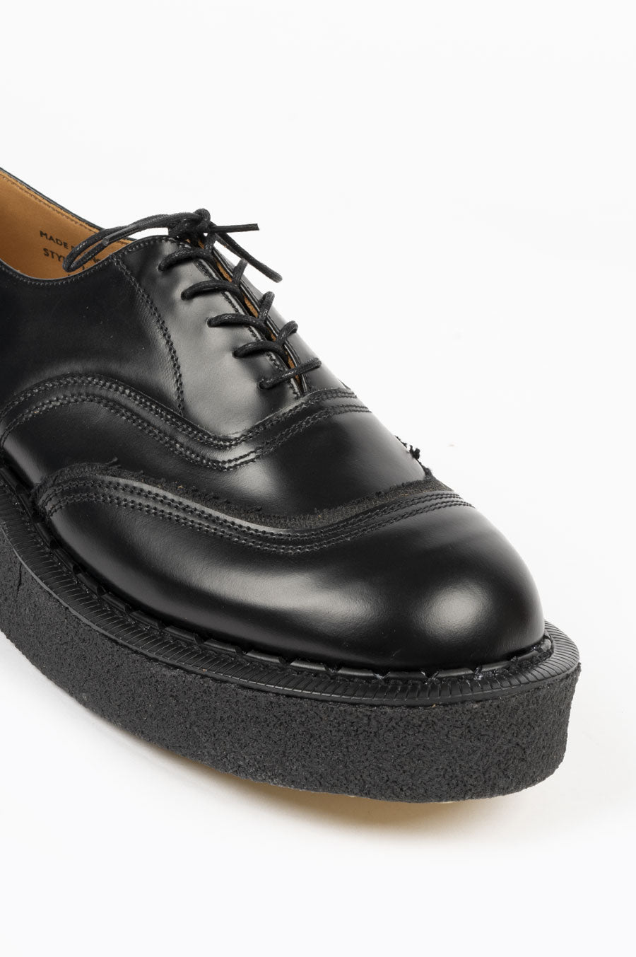 COMME DES GARCONS HOMME PLUS X GEORGE COX LACE-UP CREEPERS BLACK