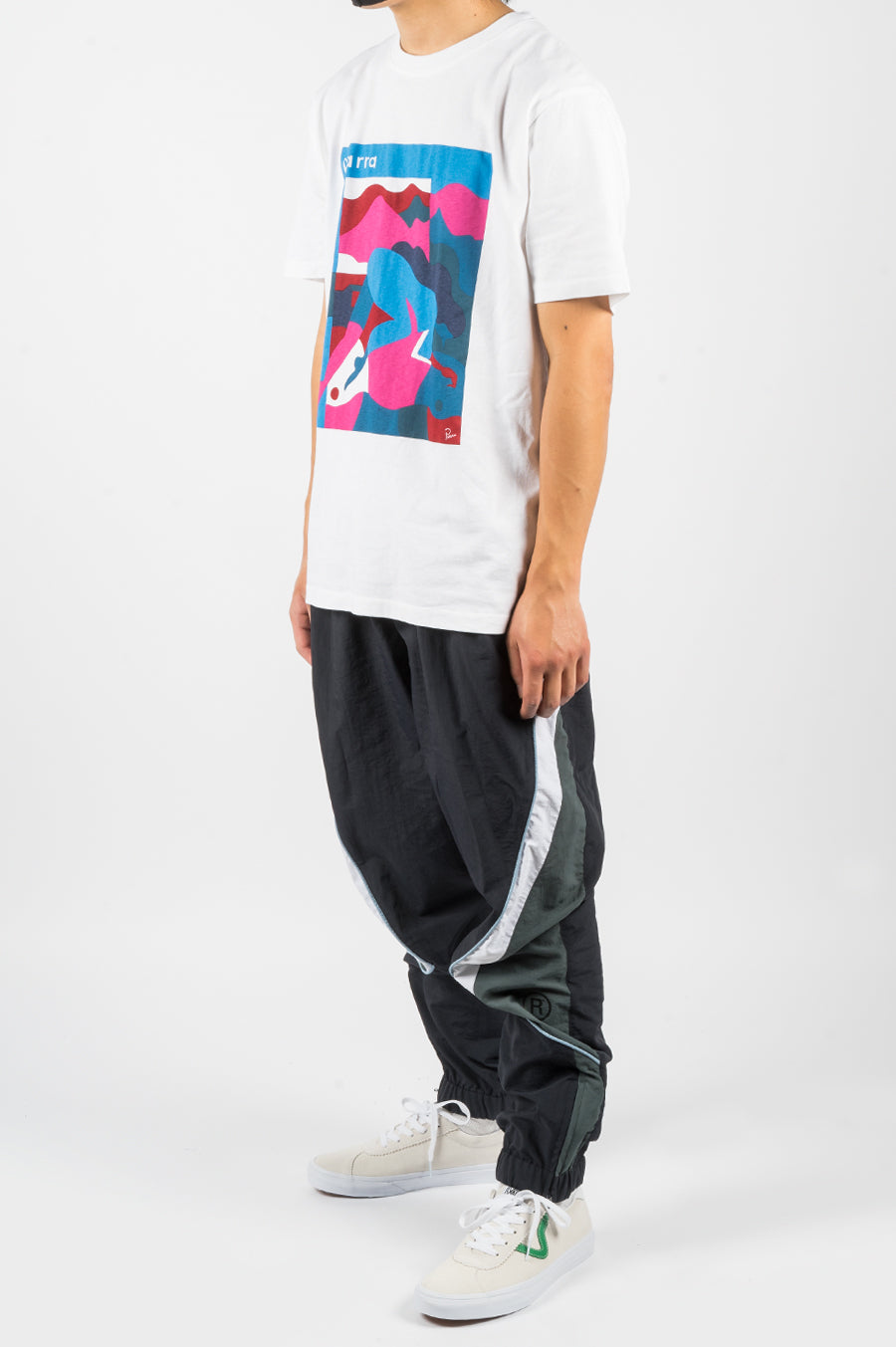 MARTINE ROSE PANELED TRACK PANT NAVY - BLENDS