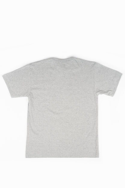 COMME DES GARCONS PLAY DOUBLE HEART T-SHIRT GREY