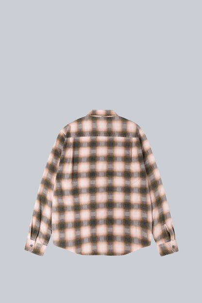 STUSSY JUNE PLAID SHIRT ROSE