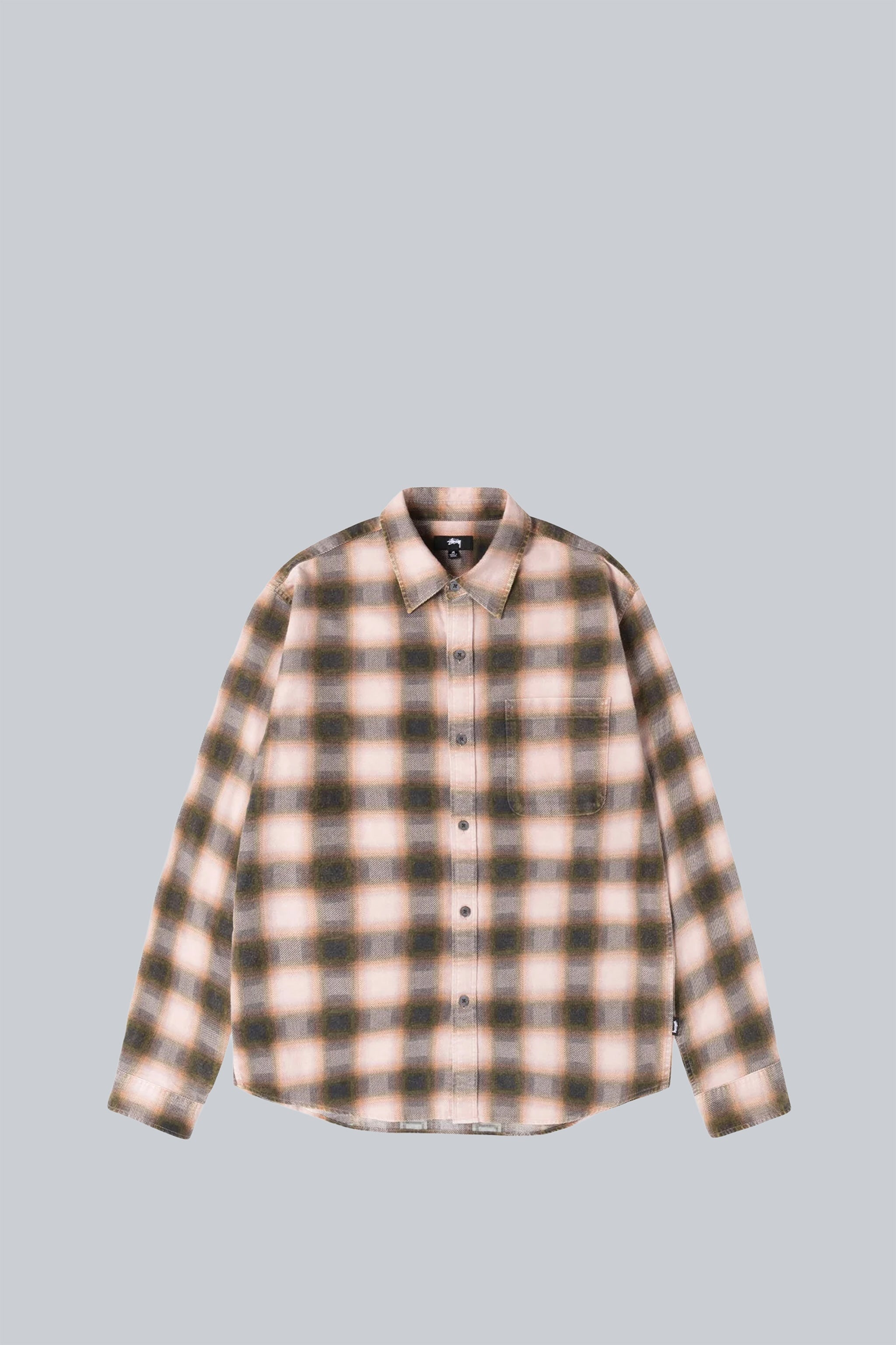 STUSSY JUNE PLAID SHIRT ROSE – BLENDS