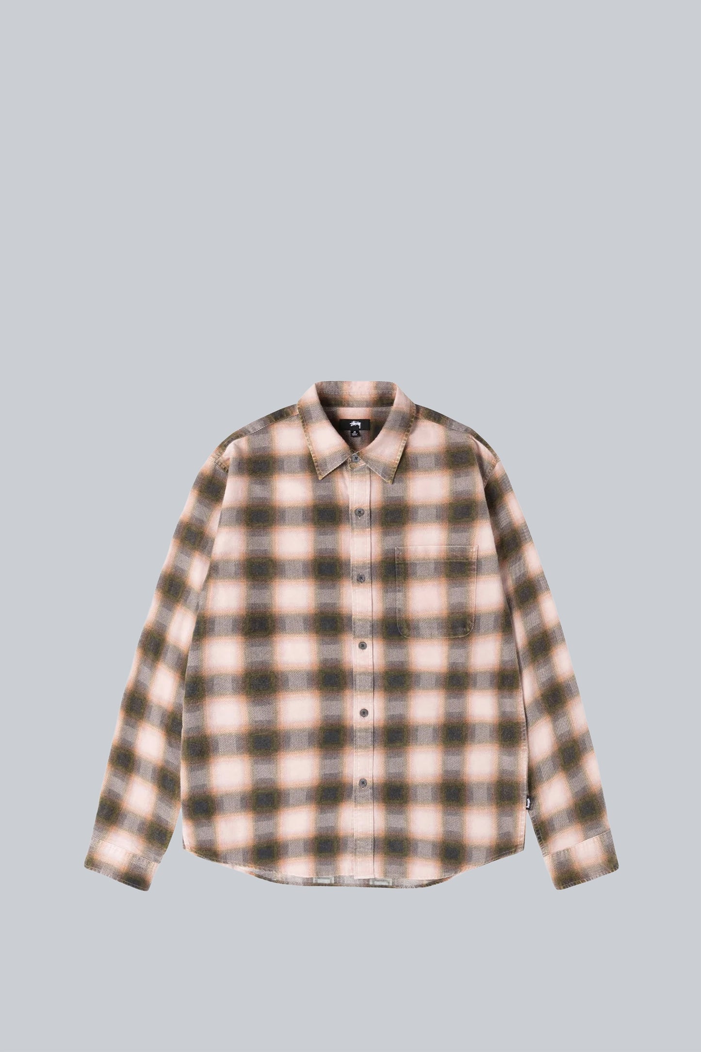 STUSSY JUNE PLAID SHIRT ROSE