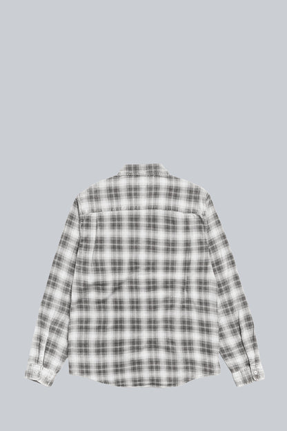 STUSSY DAX PLAID SHIRT GREY