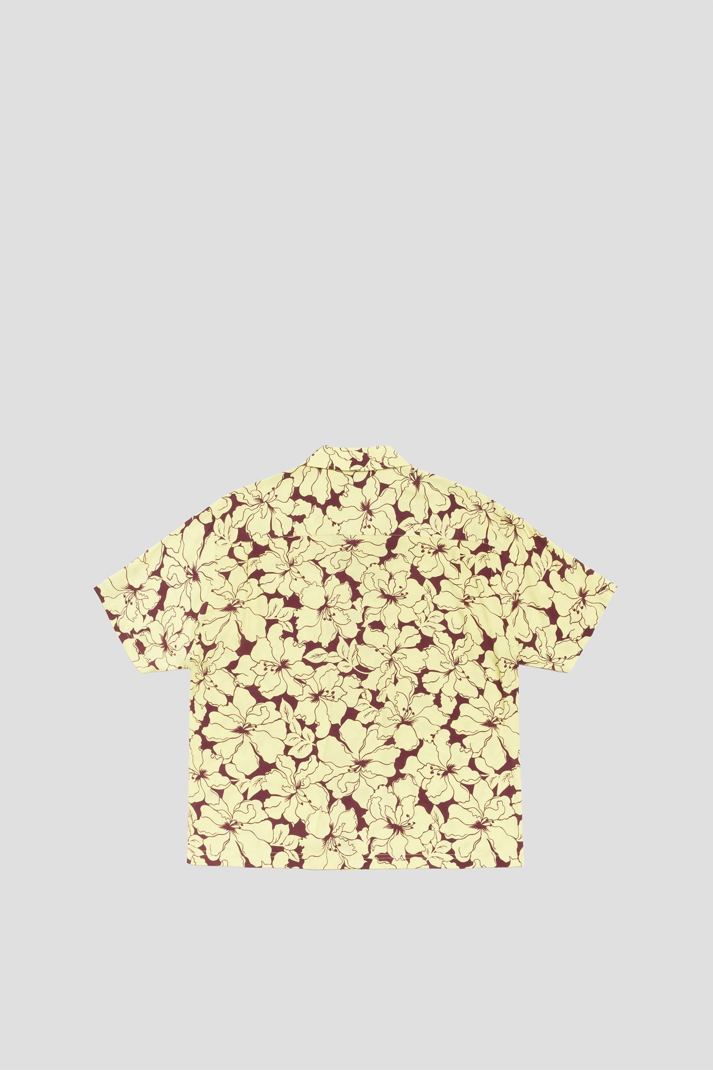 STUSSY FLORAL HAWAIIAN SHIRT LIME