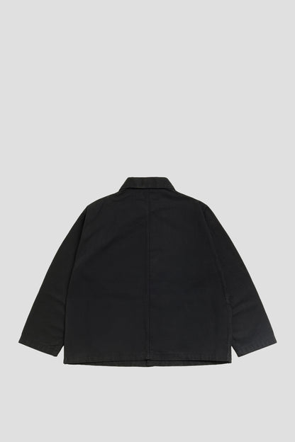 STUSSY CANVAS WORK OVERSHIRT BLACK