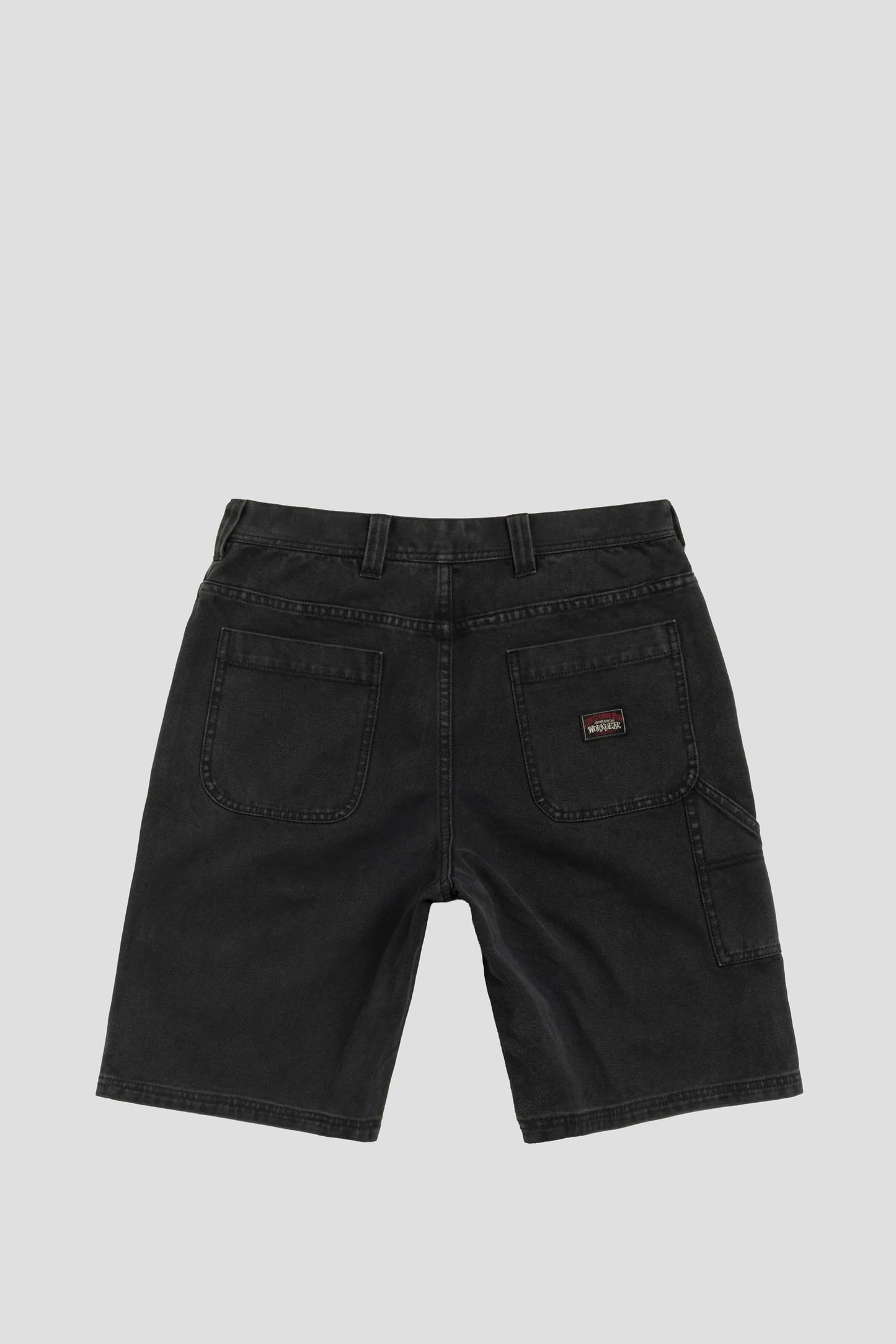 STUSSY WORK SHORT WASHED CANVAS BLACK