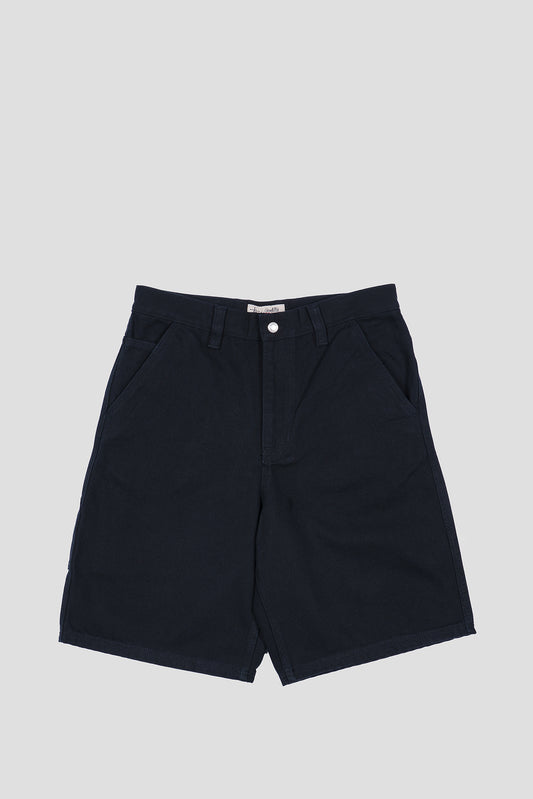 STUSSY WORK SHORT WASHED CANVAS BLACK