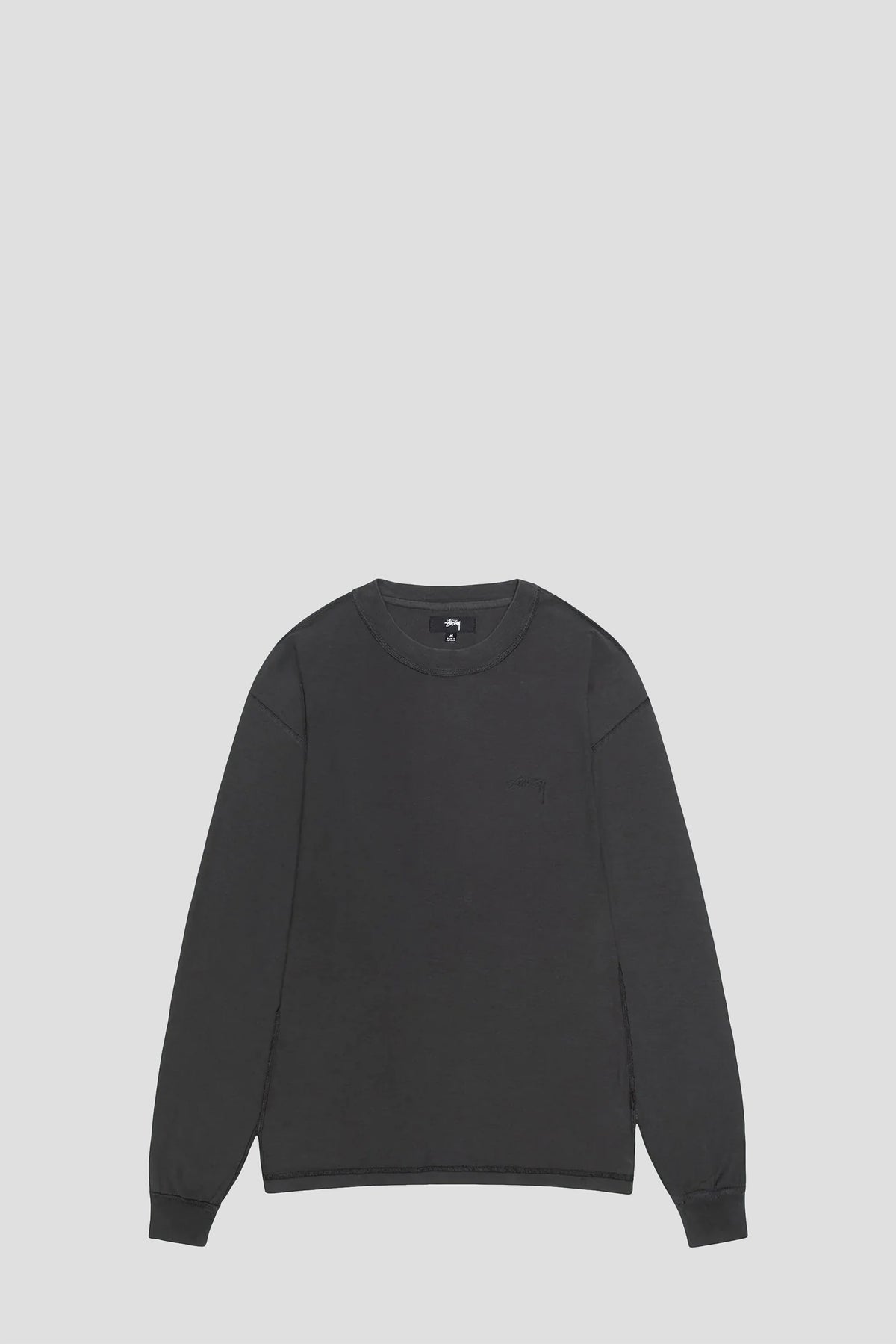 STUSSY LAZY LONG SLEEVE TEE VINTAGE BLACK