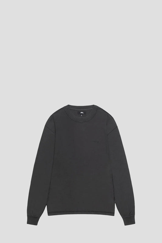 STUSSY LAZY LONG SLEEVE TEE VINTAGE BLACK