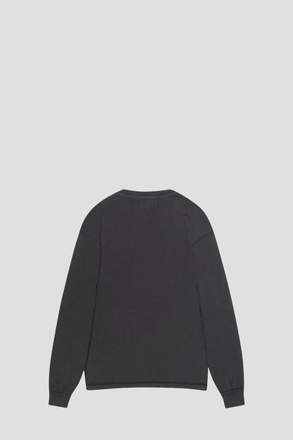 STUSSY LAZY LONG SLEEVE TEE VINTAGE BLACK