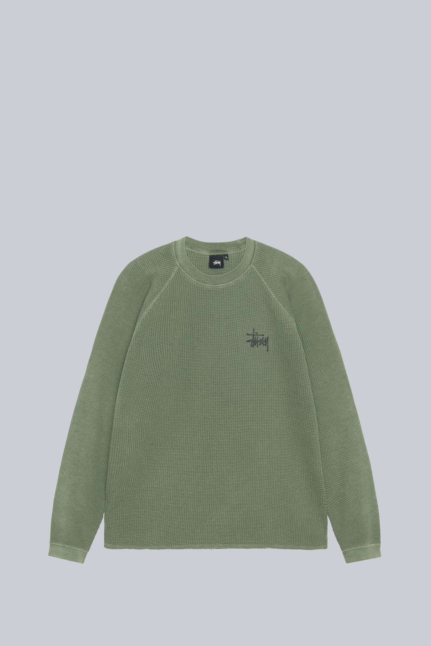 STUSSY RAGLAN THERMAL LONGSLEEVE SAGE