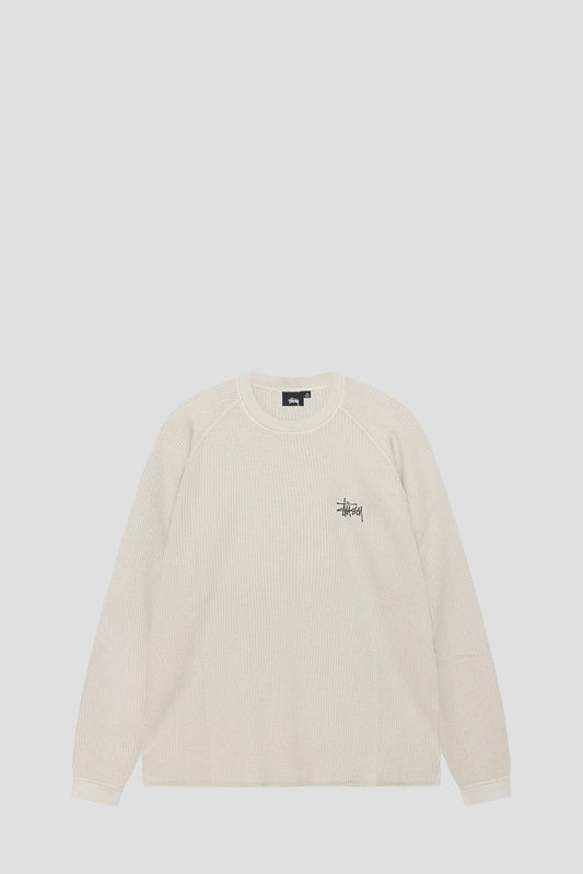 STUSSY RAGLAN THERMAL LONGSLEEVE BONE