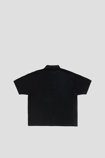 STUSSY CLASSIC PIQUE POLO BLACK